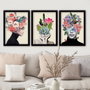 Wallity Cuadro Decorativo Enmarcado Desconocido (3 Piezas)